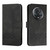 For Honor Magic5 Pro Cubic Skin Feel Flip Leather Phone Case(Black)