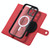 For iPhone 14 Pro Max ViLi GHB Series MagSafe Magnetic Zipper Leather Phone Case(Red)