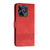 For Realme C53 Cubic Skin Feel Flip Leather Phone Case(Red)