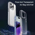 For iPhone 15 Pro iPAKY Hanguang Series Transparent TPU+PC Phone Case(Transparent Purple)