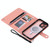 For iPhone 14 Pro Max ViLi GHB Series MagSafe Magnetic Zipper Leather Phone Case(Pink)