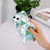 Electroplating Soft TPU Phone Case For iPhone 15(Green White Rhombus)