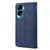 For Honor 90 Lite Skin Feel Splicing Leather Phone Case(Blue) For Honor 90 Lite Skin Feel Splicing Leather Phone Case(Blue)