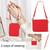 For Samsung Galaxy Z Flip5 Rhombic Texture Card Bag Phone Case with Dual Lanyard(Red)