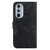 For Motorola Edge 30 Pro / Edge+ 2022 Lily Embossed Leather Phone Case(Black)