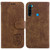 For Xiaomi Redmi Note 8T Little Tiger Embossed Leather Phone Case(Brown)