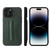 For iPhone 15 Pro Max Fierre Shann Holder Back Cover PU Phone Case(Green) For iPhone 15 Pro Max Fierre Shann Holder Back Cover PU Phone Case(Green)
