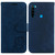 For Xiaomi Redmi Note 8T Little Tiger Embossed Leather Phone Case(Dark Blue)