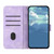 For iPhone 15 Pro Max Line Pattern Skin Feel Leather Phone Case(Light Purple)