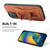 For iPhone 15 Pro Max Fierre Shann Holder Back Cover PU Phone Case(Brown) For iPhone 15 Pro Max Fierre Shann Holder Back Cover PU Phone Case(Brown)