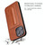 For iPhone 15 Pro Max Fierre Shann Holder Back Cover PU Phone Case(Brown) For iPhone 15 Pro Max Fierre Shann Holder Back Cover PU Phone Case(Brown)