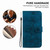 For Motorola Moto G73 Lily Embossed Leather Phone Case(Dark Blue)