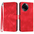 For Realme 11 Line Pattern Skin Feel Leather Phone Case(Red)