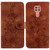 For Motorola Moto G9 Play / E7 Plus Lily Embossed Leather Phone Case(Brown)
