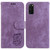 For Samsung Galaxy S20 Little Tiger Embossed Leather Phone Case(Purple)