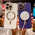 For iPhone 14 Plus Magsafe Plating TPU Phone Case with Lens Film(Black)