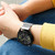 For Honor Watch GS Pro Milan Double Magnetic Steel Mesh Watch Band(Black)