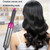 5 In 1 Hot Air Comb Automatic Curling Iron Curling & Straightening Hair Styling Comb Hair Dryer, Power: UK Plug