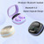 Transparent Bluetooth Earphones Wireless In-Ear HIFI Music TWS Gaming Sports Headset(Purple)