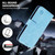 For iPhone 15 Pro Max Skin Feeling Oil Leather Texture PU + TPU Phone Case(Light Blue)