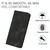 For Realme 11 Heart Pattern Skin Feel Leather Phone Case(Black)