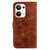 For OPPO Reno9 Pro+ Lily Embossed Leather Phone Case(Brown)