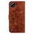 For Realme C20 / C11 2021 Lily Embossed Leather Phone Case(Brown)