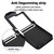 For Samsung Galaxy Z Flip5 Rhombic Texture Phone Case with Long & Short Lanyard(Black)
