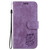 For iPhone 15 Pro Max Little Tiger Embossed Leather Phone Case(Purple)