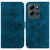 For Infinix Note 30i Lily Embossed Leather Phone Case(Dark Blue)