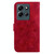 For Infinix Note 30i Lily Embossed Leather Phone Case(Red)