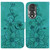 For Honor 80 Lily Embossed Leather Phone Case(Green)
