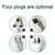 818PF 5 USB Ports + Type-C Smart Digital Display Wireless Phone Charger, Style: AU Plug (Black)