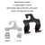 Car Double Hook Stainless Steel Rear Headrest Mobile Phone Holder(Red)