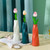 Simple Style Living Room Flower Vase Arrangement Dried Flower Soft Decoration(Milk White)