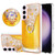 For Samsung Galaxy S22 5G Electroplating Dual-side IMD Phone Case with Ring Holder(Draft Beer)