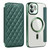 For  iPhone 11 Shield Magsafe RFID Anti-theft Rhombus Leather Phone Case(Green) For  iPhone 11 Shield Magsafe RFID Anti-theft Rhombus Leather Phone Case(Green)