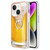 For iPhone 13 Electroplating Dual-side IMD Phone Case with Ring Holder(Draft Beer)