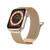 For Apple Watch 6 44mm Milan Double Magnetic Steel Mesh Watch Band(Rose Gold)