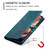 For iPhone 15 Pro Max TTUDRCH RFID Retro Texture Magnetic Leather Phone Case(Greem)