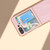 For Samsung Galaxy Z Flip5 Nano Plating Cowhide Texture PU Phone Case(Pink)