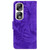 For Honor 90 Pro Tiger Embossing Pattern Flip Leather Phone Case(Purple)