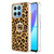 For Honor X8 5G / X6 4G Electroplating Dual-side IMD Phone Case with Ring Holder(Leopard Print)