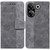 For Tecno Pova Neo 3 Geometric Embossed Leather Phone Case(Grey)