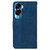 For Honor 90 Lite Geometric Embossed Leather Phone Case(Blue) For Honor 90 Lite Geometric Embossed Leather Phone Case(Blue)