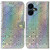 For Tecno Pova Neo 3 Colorful Magnetic Buckle Leather Phone Case(Silver)