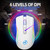 HXSJ T69 4800DPI RGB 2.4GHz Wireless Mouse(White)