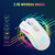 HXSJ T69 4800DPI RGB 2.4GHz Wireless Mouse(White)