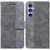 For Samsung Galaxy S23 FE 5G Geometric Embossed Leather Phone Case(Grey) For Samsung Galaxy S23 FE 5G Geometric Embossed Leather Phone Case(Grey)