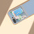 For Samsung Galaxy Z Flip5 Waves Series Nano Electroplating Genuine Leather Phone Case(Blue)